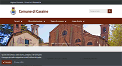 Desktop Screenshot of comune.cassine.al.it