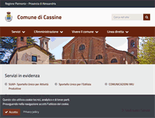 Tablet Screenshot of comune.cassine.al.it